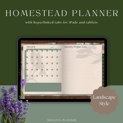 Homestead Management Landscape Digital Planner