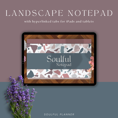Soulful Digital Landscape Notepad