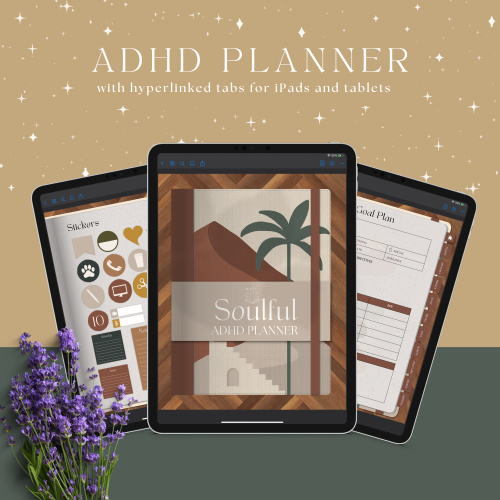 ADHD Digital Planner and Stickers