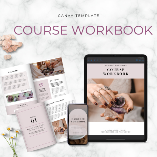 Canva Template Online Course Workbook