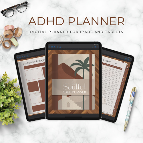 ADHD Digital Planner and Stickers